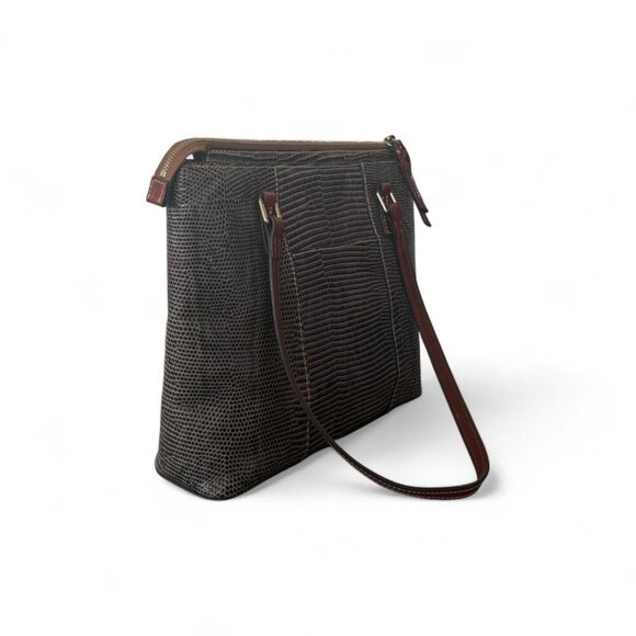 Dooney Bourke Small Lexington Tote | Embossed Lizard Leather - Picture 5 of 6